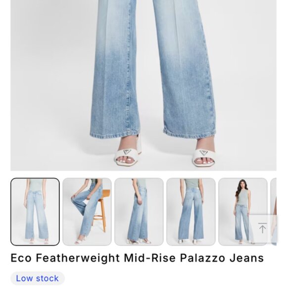 NWOT - GUESS LIGHT BLUE JEANS -  SIZE 27 - Picture 5 of 5